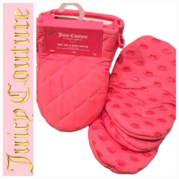 Juicy Couture Crown Logo Set of 2 Mini Mitts - Picture 1 of 11